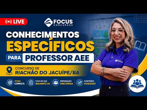 Conhecimentos Específicos para Professor AEE | Concurso de Riachão do Jacuípe/BA