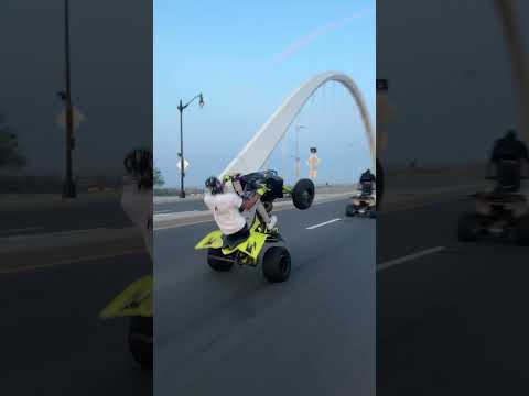 Apparently bro can wheelie #viral #atv
