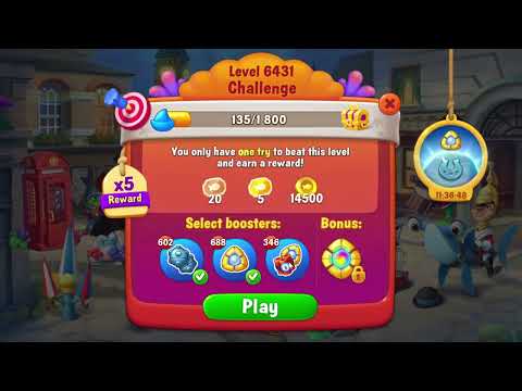 🎯 Fishdom 6431 Challenge Level - 17 moves + 💥💥🧨💣