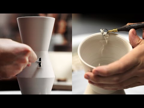 Throwing & Trimming A Narrow Porcelain Vase