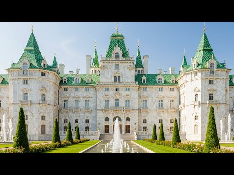 Royal Dream Castle | White & Pistachio Luxury Palace Tour in Daylight