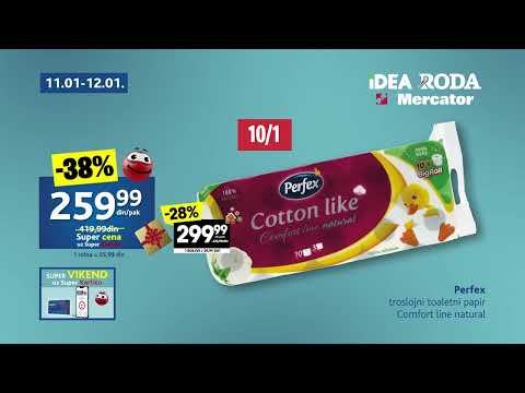 IDEA RODA MERCATOR I Super vikend  11.01 - 12.01.2025.