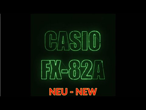 Retro Taschenrechner CASIO FX-82A (1985) Unboxing NEU ... Brand New! Vintage calculator