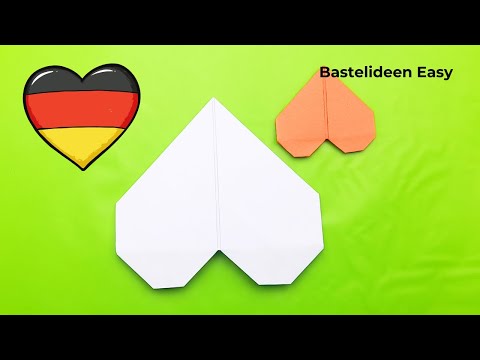 Herz Falten Din A4 - So falten Sie aus A4 Papier ein Herz für Ihre Freundin