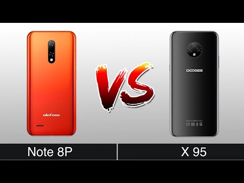 Comparison Ulefone Note 8P VS X95 + Note 8P VS Redmi Note 8