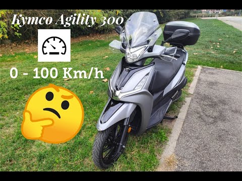 Kymco Agility 300 - 0 - 100 Km/h acceleration