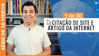 COMO CITAR ARTIGOS DE SITES DE FORMA CORRETA