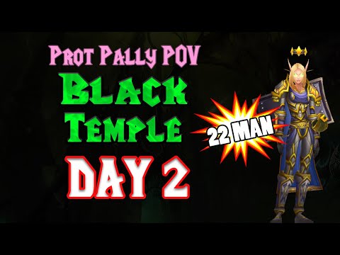 Black Temple Day 2 Prot Paladin POV VOD with Timestamps - TBC Classic