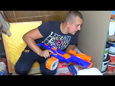 НЕРФ ВОЙНА на Работе. Подставил Брата. Crazy VLOGS