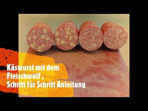 Käswurst und Polnische aus Wildfleisch  - So wird`s gemacht! Profi Metzger Ralf. Rezept untenstehend