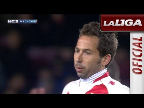 Gol de Tamudo (3-1) en el FC Barcelona - Rayo Vallecano - HD