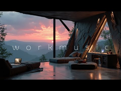 Deep Work Music | Serene Mountain Sunset for Ultimate Focus & Productivity Flow