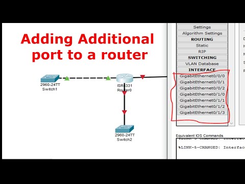 How to add PORTS to Router in Cisco Packet Tracer