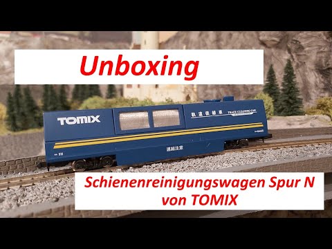 Albulabahner zeigt: Unboxing - Schienenreinigungswagen Spur N von TOMIX
