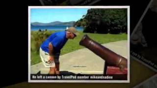 preview picture of video 'Mail boat through the Marlborough Sounds Mikeandnadine's photos around Picton, New Zealand'