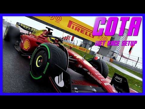 F1 22 COTA Wet Race Setup