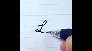How to Write Letter L l in American Cursive Handwriting