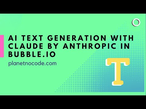 AI text generation with Claude by Anthropic thumbnail