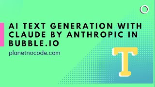 AI text generation with Claude by Anthropic thumbnail