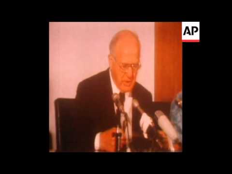 SYND 22-8-72 AVERY BRUNDAGE DISCUSSES THE EXPULSION OF RHODESIA FROM THE OLYMPICS