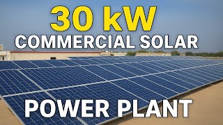 From Sunlight to Savings  | 30 kW Commercial Solar Plant by Ranqers So