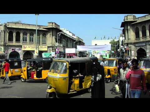 Дорожное движение в Индии. Хайдарабад