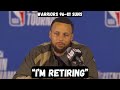 Stephen Curry RETIRES From NBA After ELIMINATION Post Game Interview Warriors Vs Suns