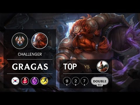 Gragas Top vs Pantheon - KR Challenger Patch 9.15