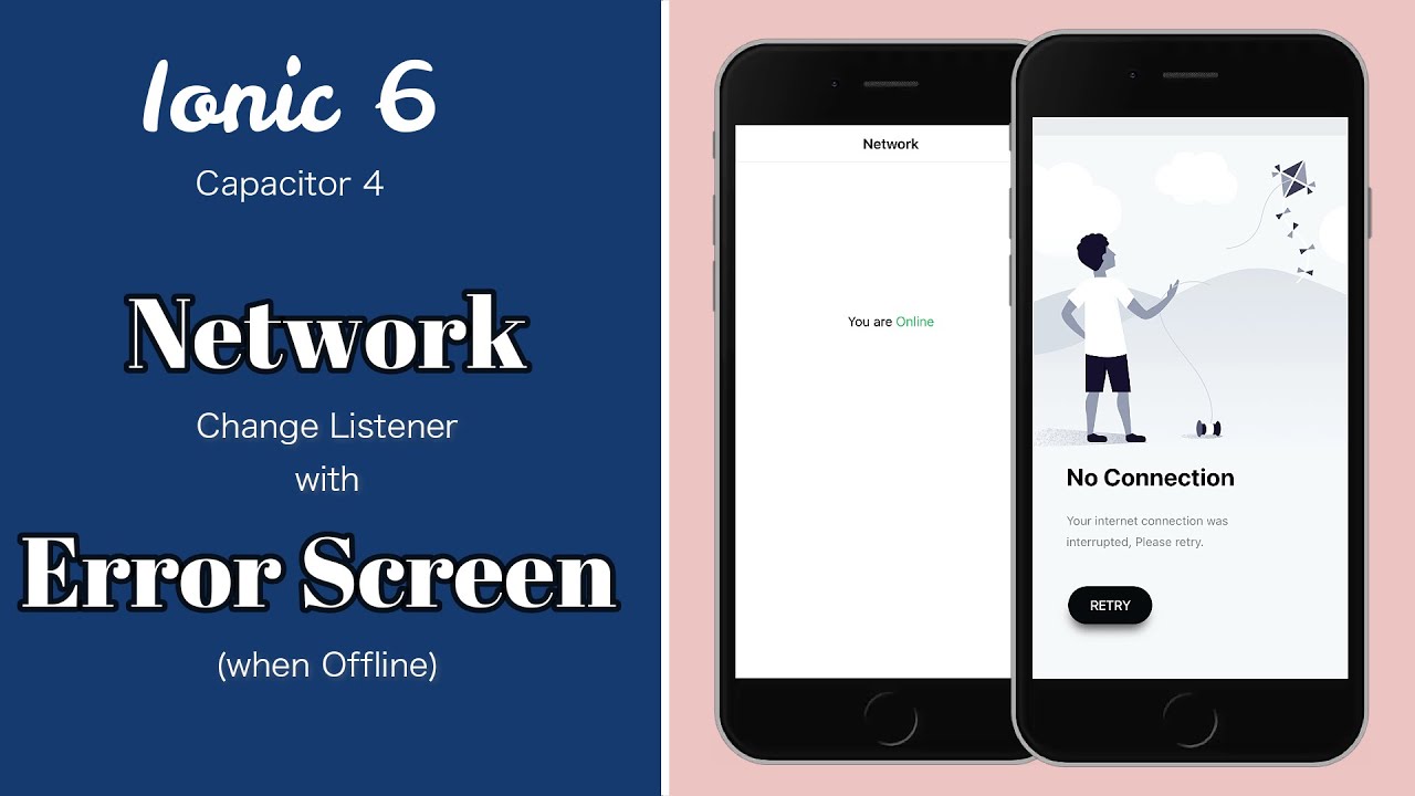 Network Listener with Error Screen - Ionic Capacitor