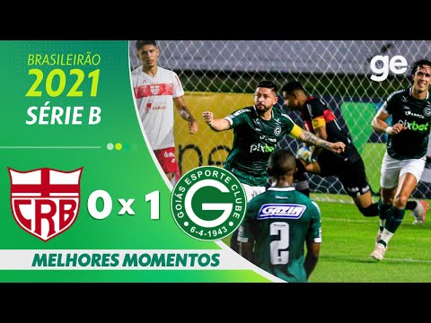 Gols e lances de CRB x Goiás