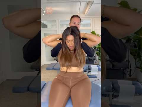 Her BACK CRACKED So Loud #asmr #chiropractor #chiropractic #shorts #health