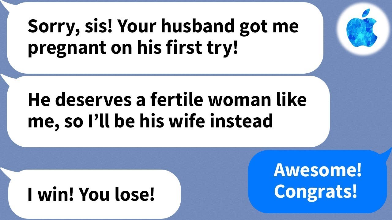 【Apple】My sister didn't know that it was my husband who was infertile... so I told him after...