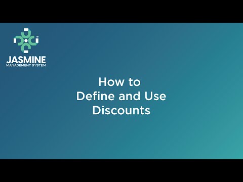 Define and Use Discounts