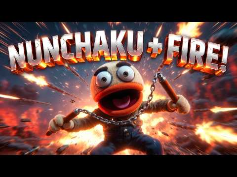Kick The Buddy 🔥 | Nunchaku + Gun Fire | Extreme Action Gameplay