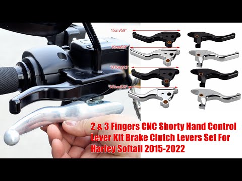 How To Install Harley Softail CNC Shorty Hand Control Lever Kit Brake Clutch Levers Set