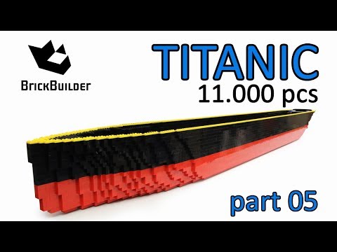 Lego Moc Titanic 2,4 m long - 11.000 pcs - Part 05 - Lego Speed Build