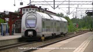 preview picture of video 'SJ X40 trains in Katrineholm, Sweden'