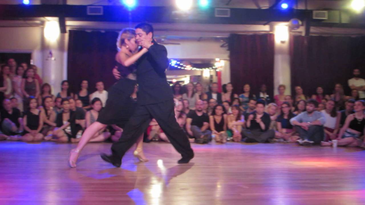 Carlitos Espinoza and Noelia Hurtado performance 1 @ All Night Milonga NYC June 25, 2016