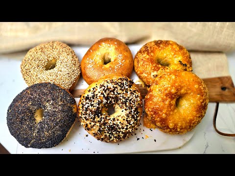 Sourdough bagels, the easy way! Begginer's recipe with no special ingredients|covrigi pufosi cu maia