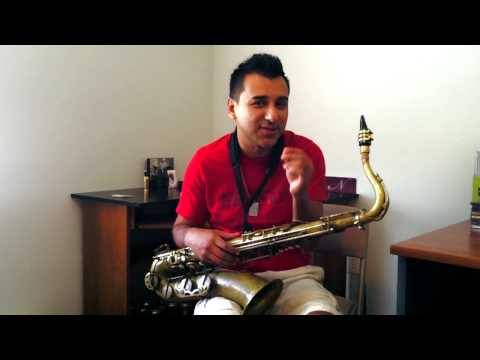 Anibal Rojas Plays the Bahia Black Rubber 9 Str Tenor Mouthpiece