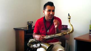 Anibal Rojas Plays the Bahia Black Rubber 9 Str Tenor Mouthpiece