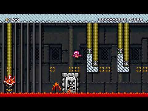Kaizo Castle by パイン-KOU [Super Mario Maker 2]