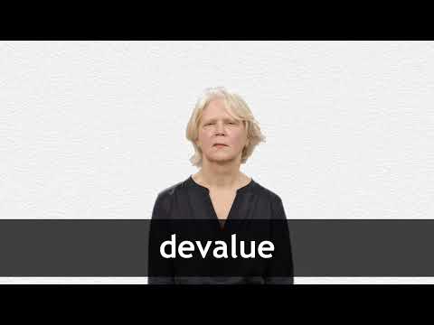 How to pronounce DEVALUE in American English