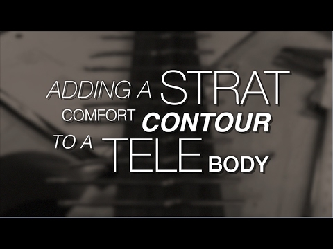 Comfort contour on a Tele body