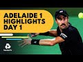 Johnson Takes On Vukic; Seeds Djere & Kwon Feature | Adelaide 1 2022 Highlights Day 1