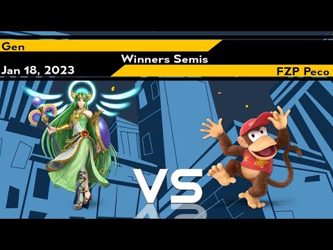 Xeno276 - Gen (Palutena) Vs Peco (Diddy Kong) SSBU Ultimate Tournament