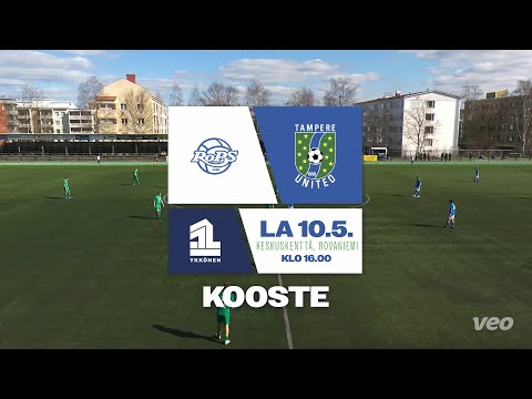 KOOSTE: RoPS – Tampere United / Ykkönen / 10.5.2025 / Rovaniemen Keskuskenttä