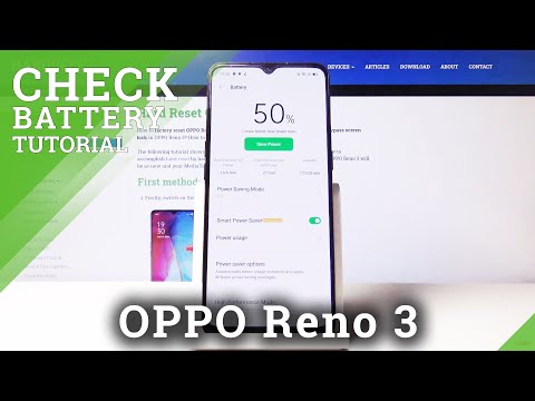 How to Locate Battery Percentage in OPPO Reno 3 – Battery Consumption