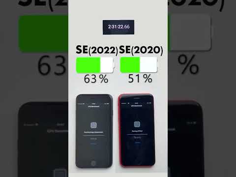 iPhone SE (2022) vs. iPhone SE (2020) Battery Test 🔋Subscribe for more￼ 👍🏼