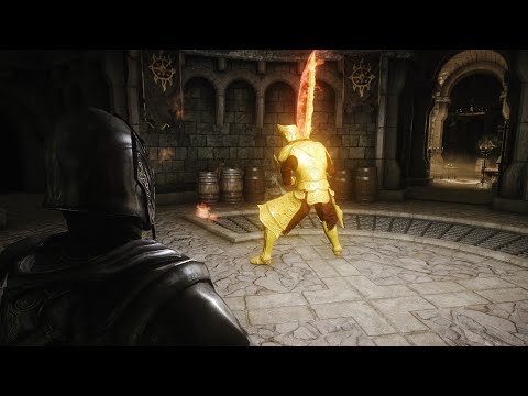 Ebony Warrior vs Sir Casimir | Skyrim